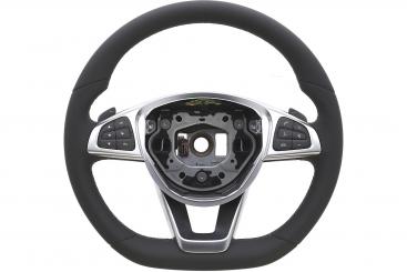 Leather steering wheel 
