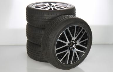 Alloy rims and tires set GOODY/EFFICIENTGRIP 5 - Trippel-Spoke wheel 
